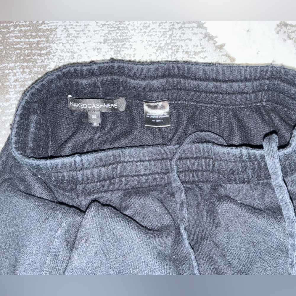 Naked cashmere black Charlie Cotton/Cashmere jogger sweat pants black size XS - Picture 3 of 7